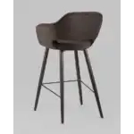 Стул барный Саймон велюр темно-коричневый УТ000025187 Stool Group (Стул груп)