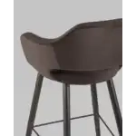 Стул барный Саймон велюр темно-коричневый УТ000025187 Stool Group (Стул груп)