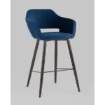 Стул барный Саймон велюр тёмно-синий УТ000025182 Stool Group (Стул груп)