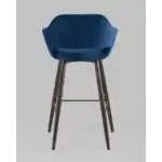 Стул барный Саймон велюр тёмно-синий УТ000025182 Stool Group (Стул груп)