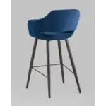 Стул барный Саймон велюр тёмно-синий УТ000025182 Stool Group (Стул груп)