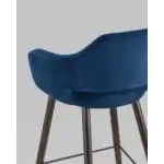 Стул барный Саймон велюр тёмно-синий УТ000025182 Stool Group (Стул груп)