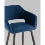 Стул барный Саймон велюр тёмно-синий УТ000025182 Stool Group (Стул груп)