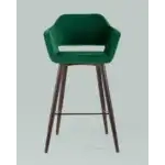 Стул барный Саймон велюр темно-зеленый УТ000025184 Stool Group (Стул груп)