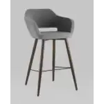 Стул барный Саймон велюр тёмно-серый УТ000025180 Stool Group (Стул груп)