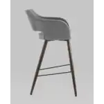 Стул барный Саймон велюр тёмно-серый УТ000025180 Stool Group (Стул груп)