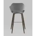 Стул барный Саймон велюр тёмно-серый УТ000025180 Stool Group (Стул груп)