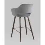 Стул барный Саймон велюр тёмно-серый УТ000025180 Stool Group (Стул груп)
