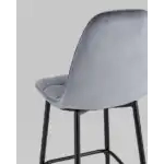 Стул барный Тейлор велюр серый УТ000025331 Stool Group (Стул груп)