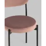 Стул Бриф велюр пыльно-розовый УТ000036503 Stool Group (Стул груп)