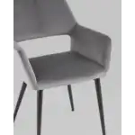Стул Денди велюр серый УТ000036684 Stool Group (Стул груп)
