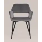 Стул Денди велюр серый УТ000036684 Stool Group (Стул груп)