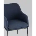 Стул Кози ткань букле синий УТ000036132 Stool Group (Стул груп)