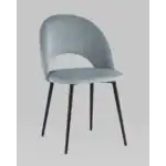 Стул Меган NEW велюр с ромбами серый УТ000035475 Stool Group (Стул груп)