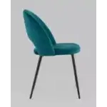 Стул Меган NEW велюр с ромбами сине-зелёный УТ000035477 Stool Group (Стул груп)