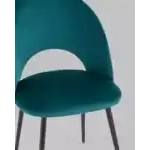 Стул Меган NEW велюр с ромбами сине-зелёный УТ000035477 Stool Group (Стул груп)