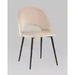 Стул Меган велюр бежевый орнамент УТ000035456 Stool Group (Стул груп)