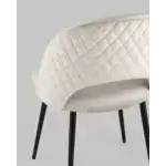 Стул Меган NEW велюр с ромбами бежевый УТ000035472 Stool Group (Стул груп)