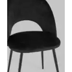 Стул Меган велюр с ромбами черный УТ000025812 Stool Group (Стул груп)