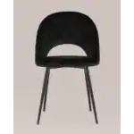 Стул Меган велюр с ромбами черный УТ000025812 Stool Group (Стул груп)