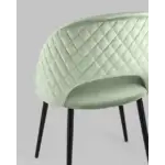 Стул Меган велюр с ромбами фисташковый УТ000025811 Stool Group (Стул груп)