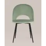 Стул Меган велюр с ромбами фисташковый УТ000025811 Stool Group (Стул груп)