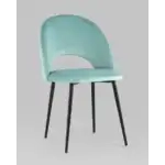 Стул Меган велюр с ромбами пыльно-голубой УТ000025807 Stool Group (Стул груп)