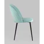 Стул Меган велюр с ромбами пыльно-голубой УТ000025807 Stool Group (Стул груп)