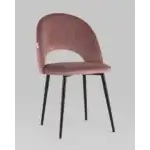 Стул Меган велюр с ромбами пыльно-розовый УТ000025805 Stool Group (Стул груп)