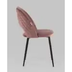 Стул Меган велюр с ромбами пыльно-розовый УТ000025805 Stool Group (Стул груп)