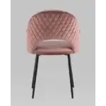 Стул Меган велюр с ромбами пыльно-розовый УТ000025805 Stool Group (Стул груп)