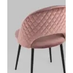 Стул Меган велюр с ромбами пыльно-розовый УТ000025805 Stool Group (Стул груп)