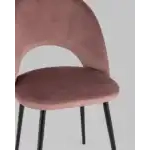 Стул Меган велюр с ромбами пыльно-розовый УТ000025805 Stool Group (Стул груп)