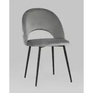 Стул Меган велюр с ромбами серый УТ000025809 Stool Group (Стул груп)