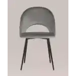Стул Меган велюр с ромбами серый УТ000025809 Stool Group (Стул груп)