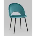 Стул Меган велюр с ромбами сине-зеленый УТ000025814 Stool Group (Стул груп)