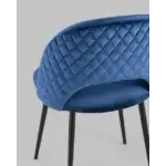 Стул Меган NEW велюр с ромбами синий УТ000035476 Stool Group (Стул груп)