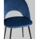 Стул Меган NEW велюр с ромбами синий УТ000035476 Stool Group (Стул груп)