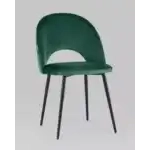 Стул Меган NEW велюр с ромбами зелёный УТ000035474 Stool Group (Стул груп)
