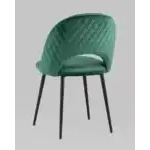 Стул Меган NEW велюр с ромбами зелёный УТ000035474 Stool Group (Стул груп)