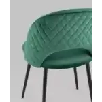 Стул Меган NEW велюр с ромбами зелёный УТ000035474 Stool Group (Стул груп)