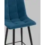 Стул полубарный Джанго велюр синий высота сиденья 60 см УТ000035295 Stool Group (Стул груп)