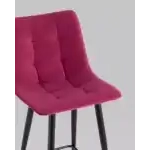 Стул полубарный Джанго велюр винный высота сиденья 60 см УТ000036034 Stool Group (Стул груп)