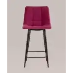 Стул полубарный Джанго велюр винный высота сиденья 60 см УТ000036034 Stool Group (Стул груп)