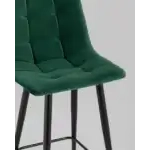 Стул полубарный Джанго велюр зелёный высота сиденья 60 см УТ000035294 Stool Group (Стул груп)