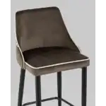 Стул полубарный Коби велюр коричневый УТ000025307 Stool Group (Стул груп)