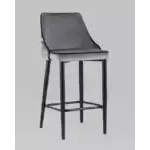 Стул полубарный Коби велюр серый УТ000025305 Stool Group (Стул груп)