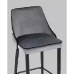 Стул полубарный Коби велюр серый УТ000025305 Stool Group (Стул груп)