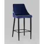 Стул полубарный Коби велюр синий УТ000025308 Stool Group (Стул груп)