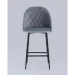 Стул полубарный Марсель велюр серый УТ000025273 Stool Group (Стул груп)